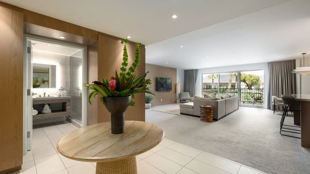 Bright, modern CIVANA guest suite